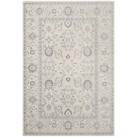 Safavieh Patina Power Loomed Rectangle Rug- Light Grey - Ivory- 4 x 6 ft. PTN322C-4